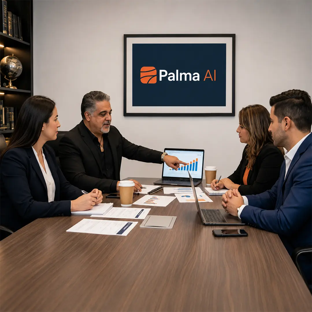 Othon meeting with a client team in an initial working session