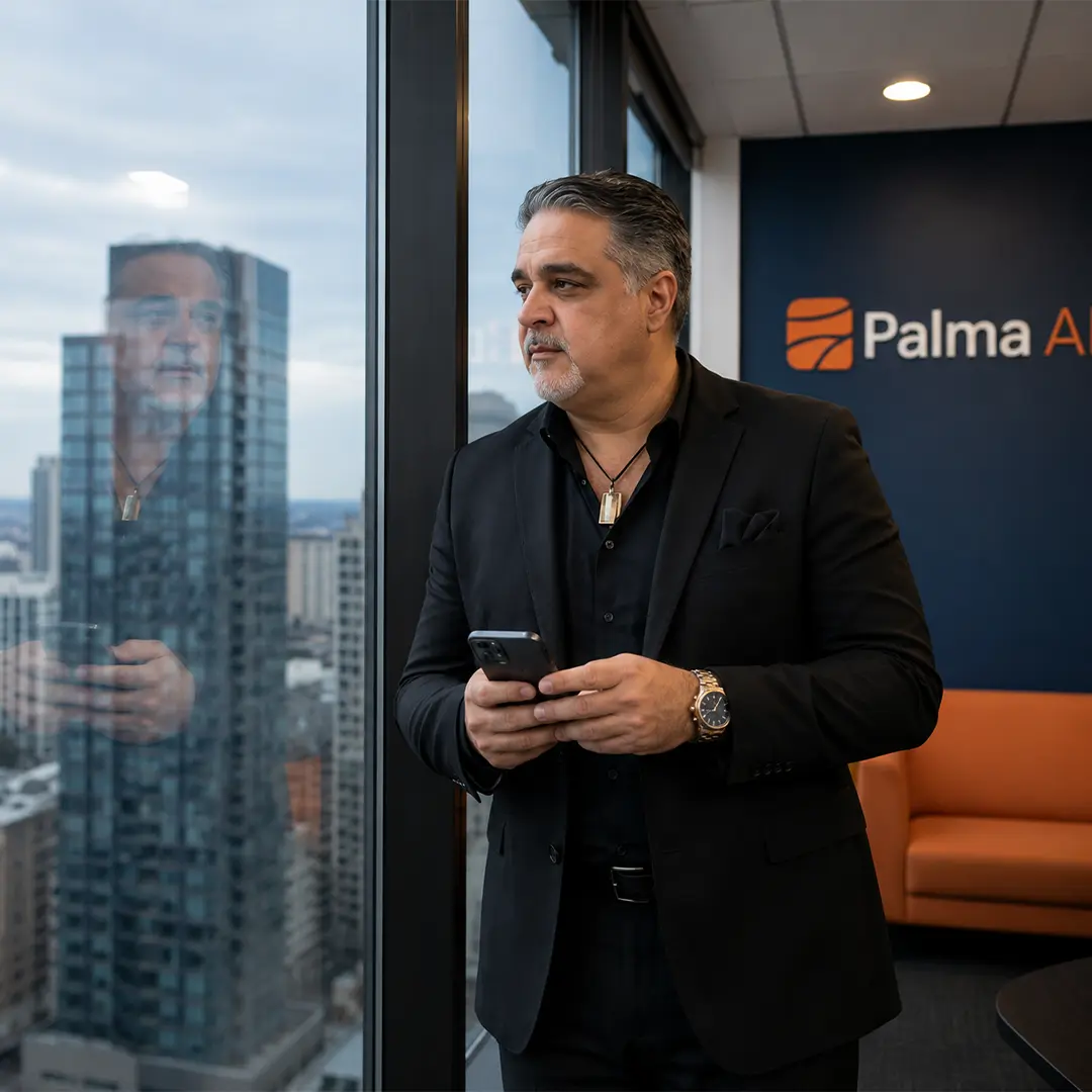Othon, founder of Palma AI, staying directly reachable for clients between sessions